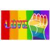 Generique Drapeau Rainbow Love 90 x 150cm